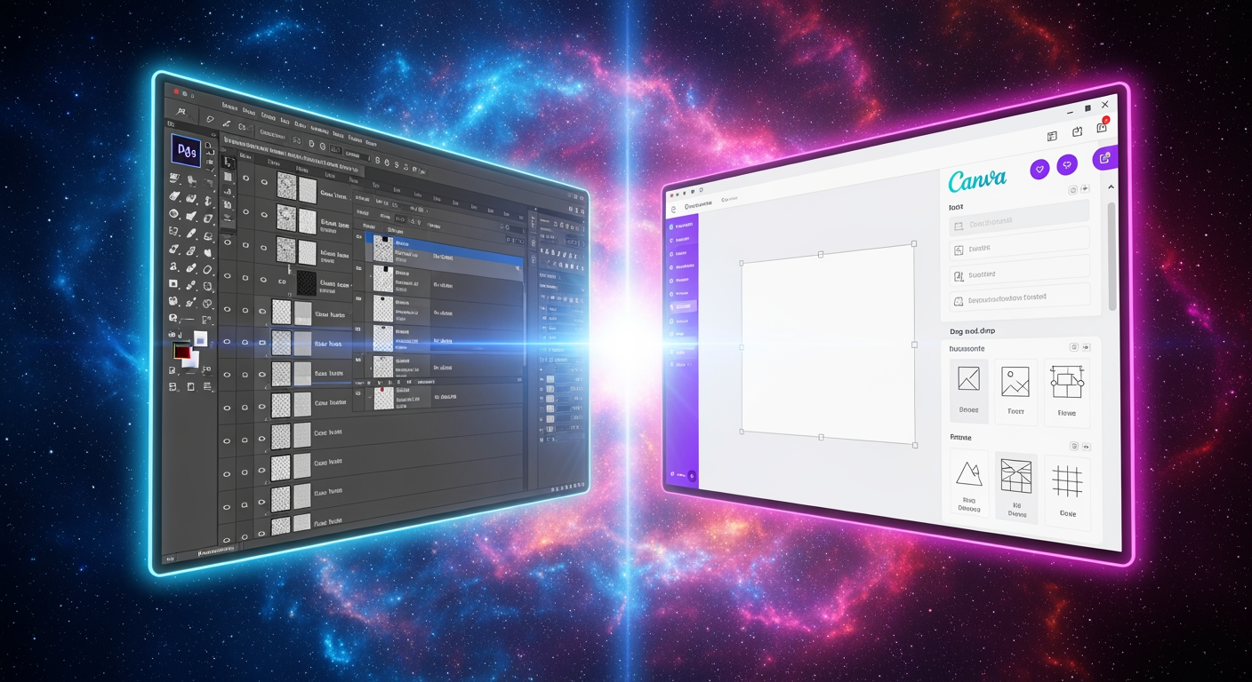 Adobe Photoshop vs Canva comparison