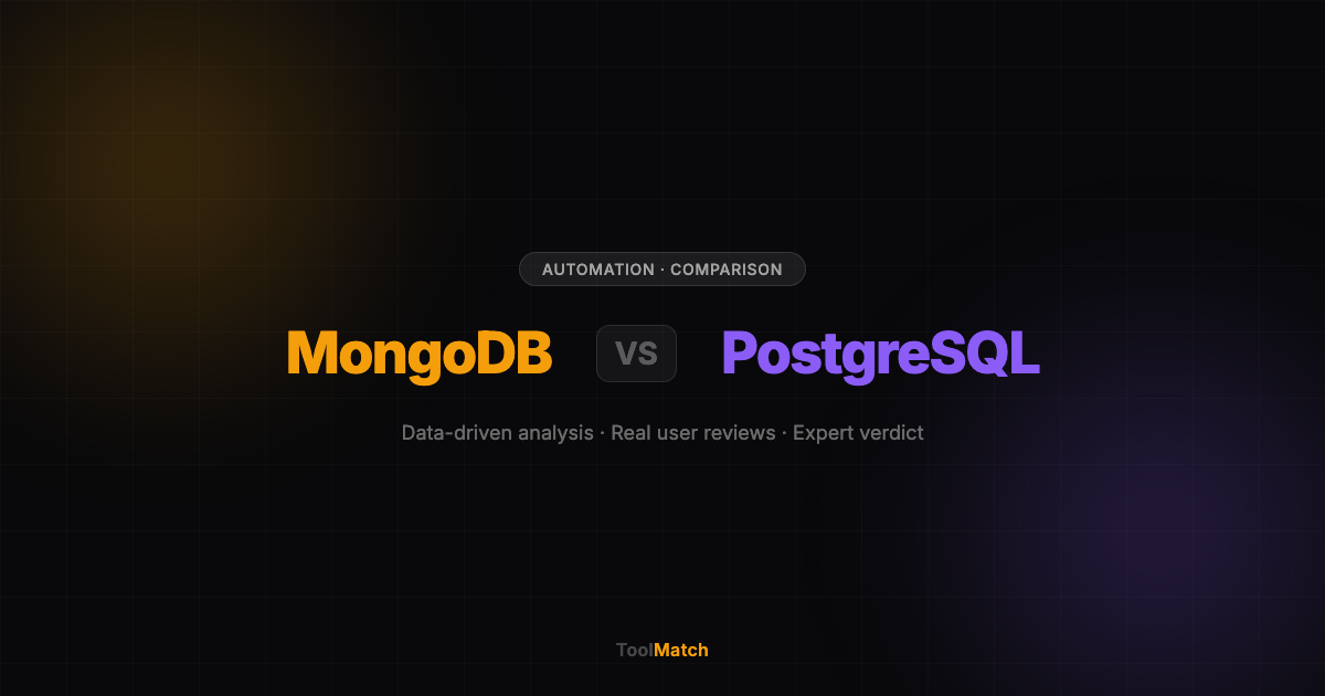 MongoDB vs PostgreSQL comparison